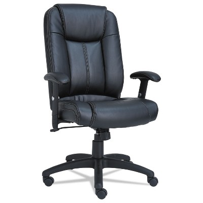 Alera CC Series Executive High-Back Swivel/Tilt Leather Chair Black CC4119