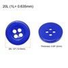 Unique Bargains Resin Snap Fastener Round Flat 4-Hole Sewing Buttons 10 Pcs - 2 of 4