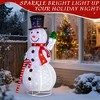 CIPACHO 5.7FT Lighted Snowman Yard Decor - Pull Up Snowman Holding Candy Cane with 210 White LEDs (Indoor/Outdoor Xmas) - 3 of 4