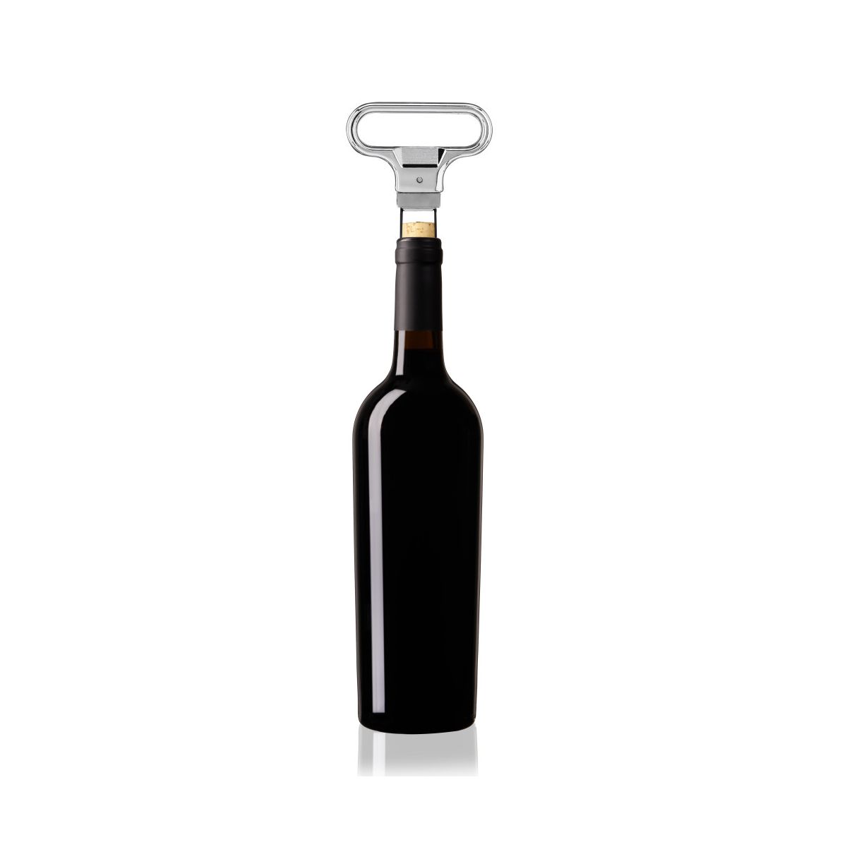 True Jeeves Twin Prong Wine Opener, Wine Cork Remover for Travel, Outdoor Party, Home Bar, Housewarming Gifts, Kitchen, Chrome Handle & Plastic Sheath - thumbnail 4