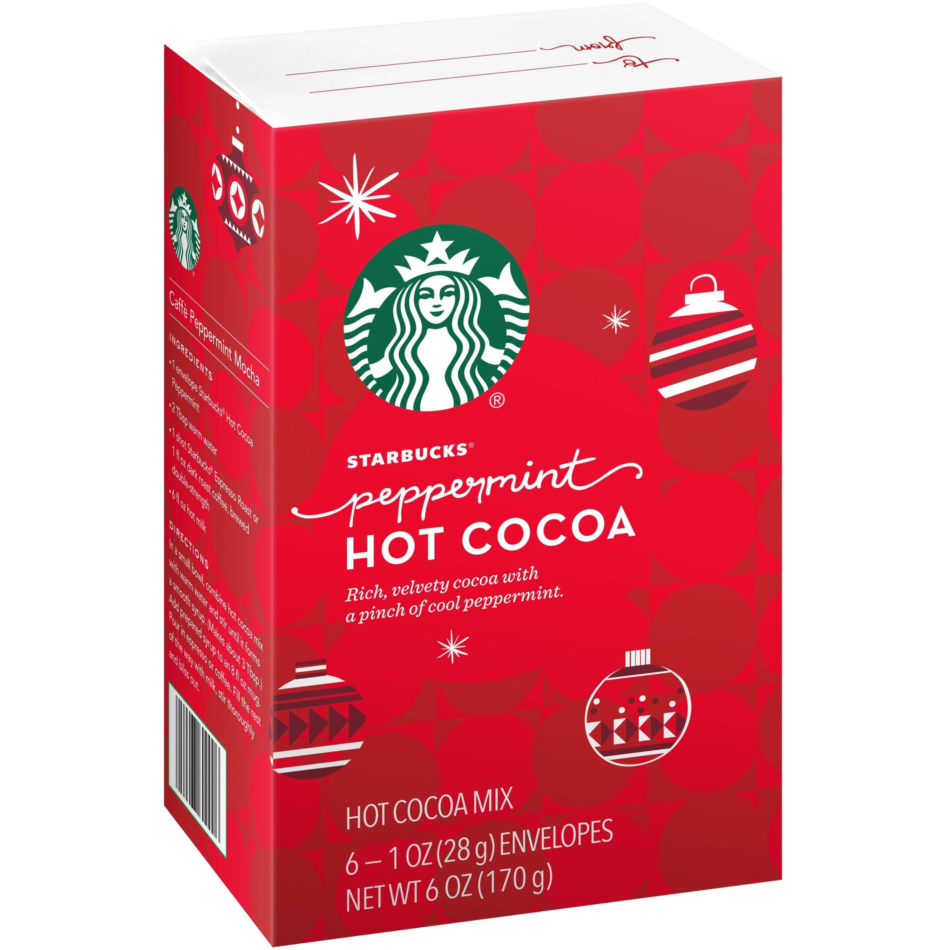 Starbucks Peppermint Hot Cocoa Mix - 6oz/6ct