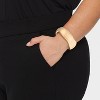 Wavy Hinged Cuff Bracelet - A New Day™ Gold - 2 of 4