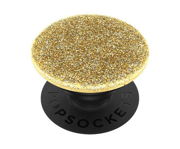 PopSockets Glitter PopGrip Cell Phone Grip & Stand - Gold