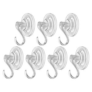 Unique Bargains Waterproof Reusable Load 6.6 lbs Suction Cup Hooks and Hangers - 1 of 3
