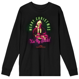 Lampoon's Christmas Vacation Merry Christmas Men's Black Long Sleeve Shirt- - 1 of 1