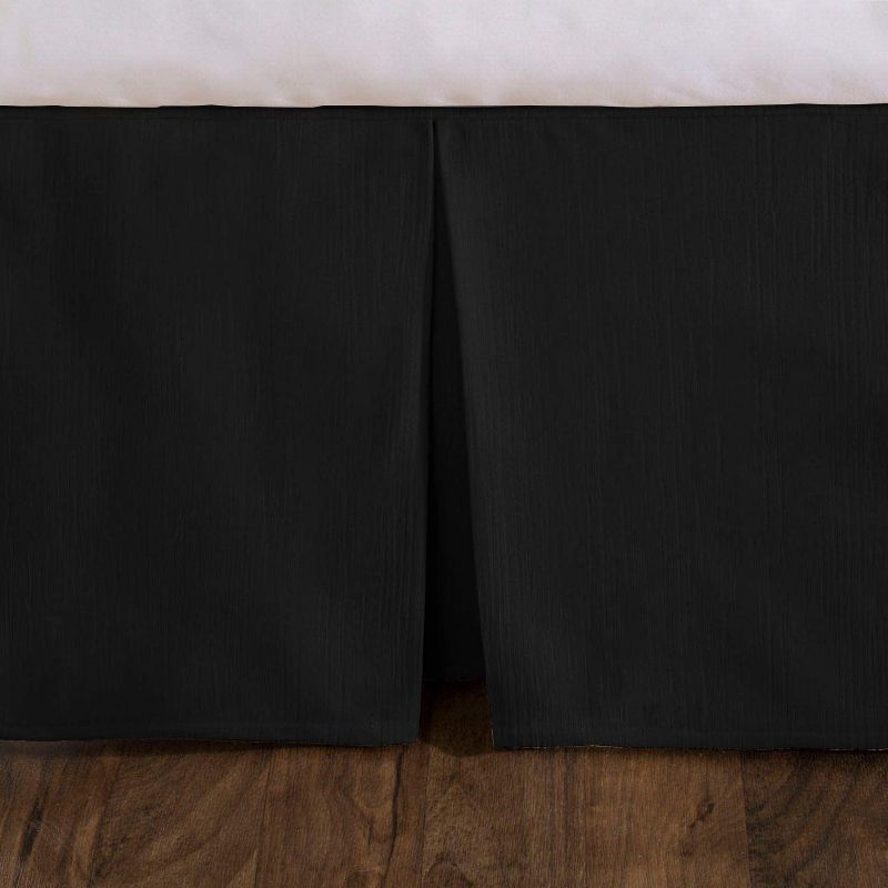 Shopbedding Tailored Velvet Bed Skirt with Split Corner,  Modern Dust Ruffle, 6 of 8