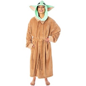 Star Wars Baby Grogu The Child Adult Costume Plush Robe - 1 of 4
