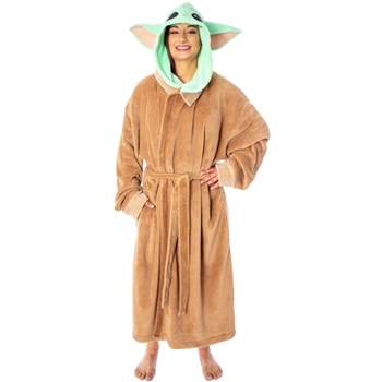 Star Wars Baby Yoda The Child Adult Costume Plush Robe Beige
