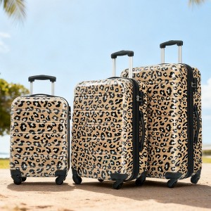 KWPZQEB Luggage Sets of 3 with Leopard Pattern, Lightweight Travel Luggage with Spinner Wheels & TSA Lock, Carry-On & Large Checked Luggage, 20/24/28 - 1 of 4