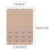 INSPIRE CHIC Women's Elastic Bra Hook Strap Extensions 3 Rows 2 Pcs - 3 of 4