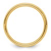 Black Bow Jewelry 4mm 14K White or Yellow Gold Half Round Milgrain Comfort Fit Band - 2 of 4
