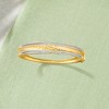 Ross-Simons 0.25 ct. t.w. Diamond Bangle Bracelet in 18kt Gold Over Sterling - 3 of 4