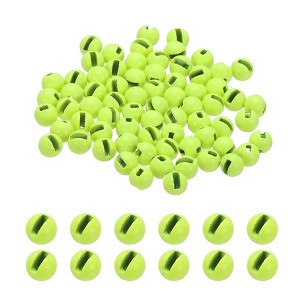 Unique Bargains Fly Tying Slotted Tungsten Round Beads for Variety Jig Hooks 70 Pcs - 1 of 4