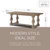 Maven Lane Leon Traditional Wooden Dining Table in Antiqued Finish - 2 of 4