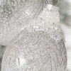 6"H & 4"H Sullivans Christmas Frosted Silver Clear Ornaments Set of 2  White-Silver - 2 of 3