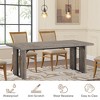 MAYEERTY Rectangular Dining Table, 71" Farmhouse Breakfast Table for 6 to 8 People - 4 of 4