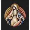 Virgin Mary  Adult Long Sleeve Hoodie - 2 of 3