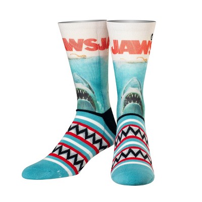 Odd Sox, Jaws, Funny Novelty Socks, Large