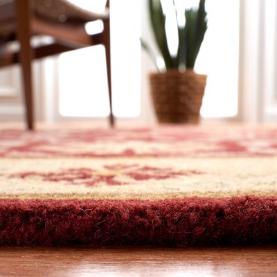 Heritage Red and Beige Hand-Tufted Wool 6' x 9' Rug