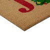 Northlight Natural Coir "Joy" Christmas Tree Doormat 18" x 30" - 4 of 4