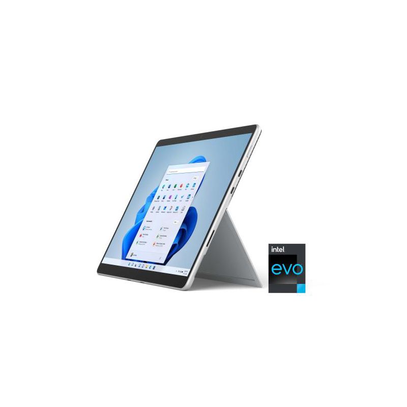 Microsoft Surface Pro 8 13" Tablet Intel Core i5-1135G7 8GB RAM 128GB SSD Platinum - 11th Gen i5-1135G7 Quad-core, 1 of 7