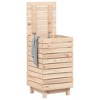 vidaXL Laundry Basket 17.3 in.x17.3 in.x29.9 in. Solid Wood Pine - 3 of 4