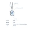 Clotth Minimalist Water-Drop Shell Pendant Necklace – White Seashell & Abalone Inlay, Ins-Style Choker for Women - 3 of 4