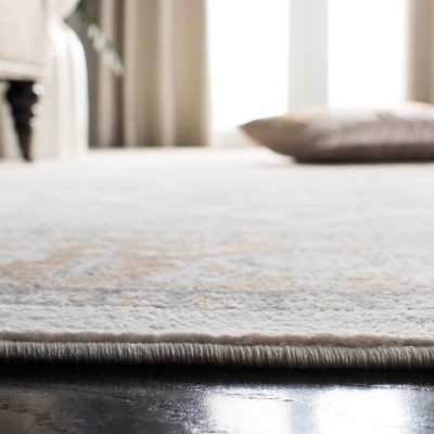 Elegant Isabella 47" Hand-Knotted Round Area Rug in Soft Grey