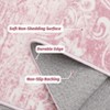 Area Rugs Floral Vintage Distressed Print Rugs for Living Room Bedroom Washable Rugs Non Slip Boho Area Rug Low Pile Ultra-Thin Floor Carpet - 3 of 4