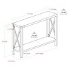 Sophie Rustic Farmhouse X Frame Entry Table - Saracina Home - image 3 of 4
