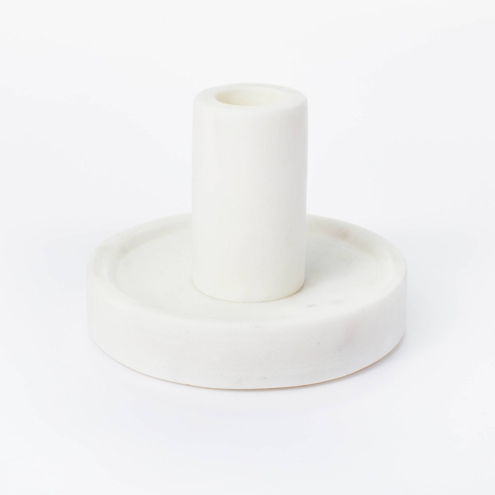 3" x 4" Marble Candle Holder Natural - Threshold designed with Studio McGee