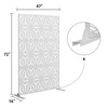 Dovelina Metal Outdoor Privacy Screen Freestanding Patio Decorative Screens - 3 of 4