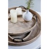 2pc Decorative Wooden Tray Set Brown - A&B Home - image 2 of 4