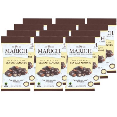 Marich Milk Chocolate Sea Salt Almonds - Case of 12/2 oz