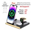 Wireless charging station 4-in-1 15 W fast charging charger stand, suitable for iPhone 16 15 14 13 12 11 X 8 Pro Max/Pro/Mini/Plus - 2 of 4