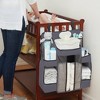 LA Baby Diaper Caddy and Nursery Organizer for Baby's Essentials - Gray - image 3 of 4