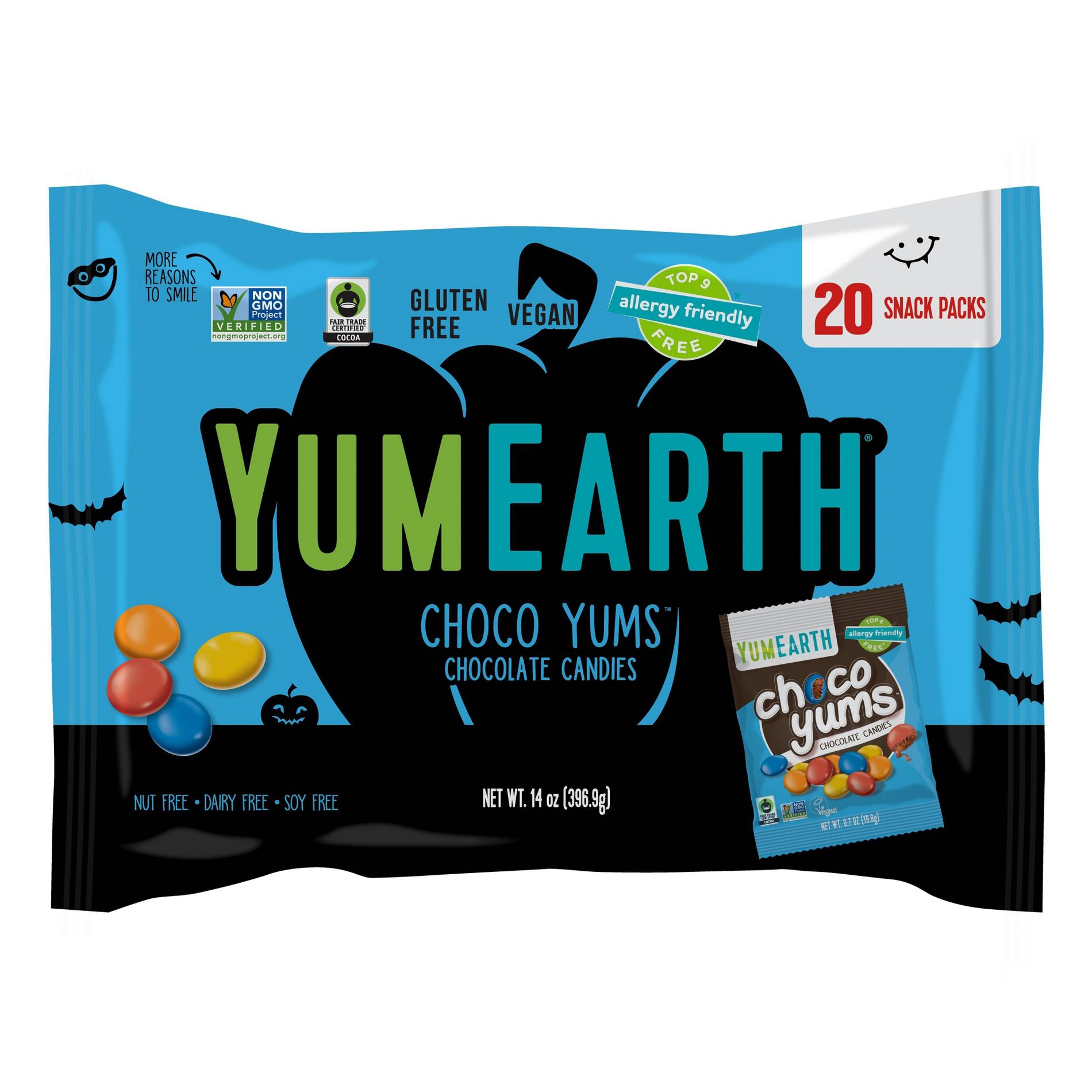 YumEarth Halloween Chocolates Choco Yums - 14oz/20ct