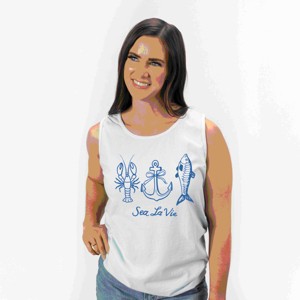 Simply Sage Market Sea La Vie 3 Across Garment Dyed Tank - 1 of 3