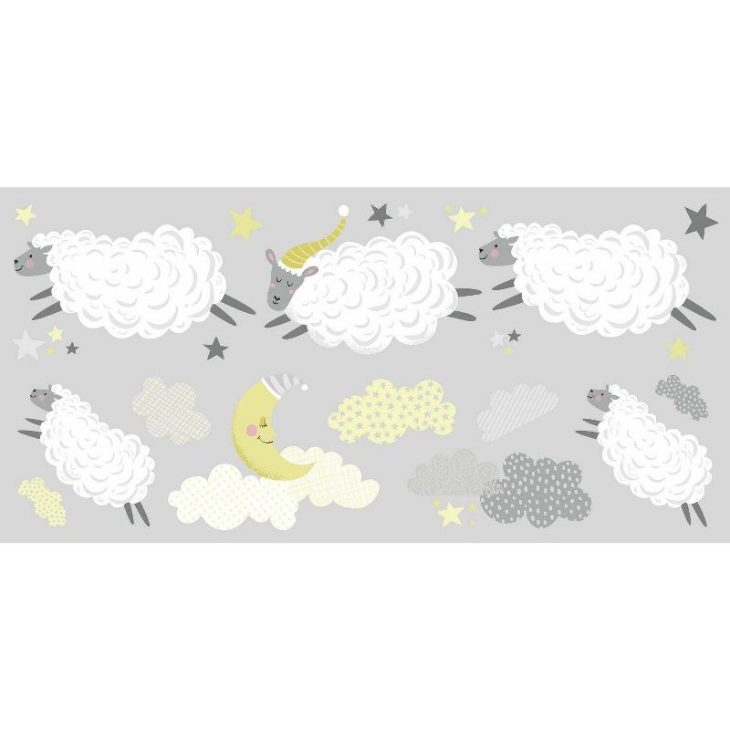 RoomMates Counting Sheep Peel and Stick Wall Decal, 6 of 8