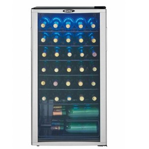 Danby 36 Bottle Free-Standing Wine Cooler in Platinum DWC350BLP - 1 of 4