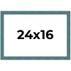 PosterPalooza | Simple Blue Picture Frame - UV Acrylic, Backing Board, Hanging Hardware Included - 2 of 4