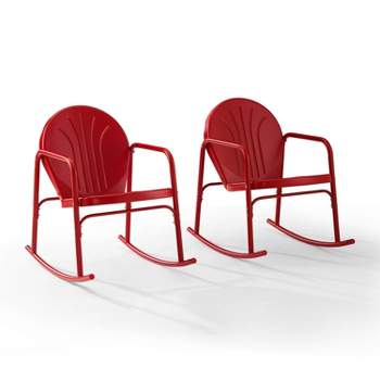 Griffith Set of 2 Metal Rocking Chairs - Crosley