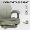 NicBex Executive Office Chair with Footrest, Adjustable Tilt High-Back Gaming Chair with Removable Headrest, Ergonomic Computer Chair for Office - 3 of 4