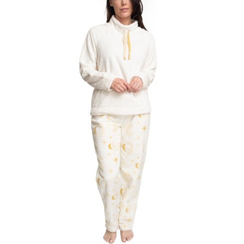 Muk Luks Womens Super Cozy Pajama Set, Ivory/celestial, 2x : Target