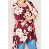 Women's Floral Swing Top - Plus - Oddi - 2 of 2