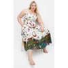 Women's Plus Size Annabel Print Maxi Dress - ivory | CITY CHIC - 3 of 4