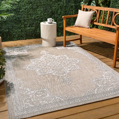 JONATHAN Y Arden Vintage Casual Medallion Indoor/Outdoor Area Rug