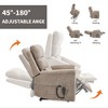 ChicFurnit Living Room Chair Arm Accent Chair Power Recliner with Dual Motor Lift Assist Massage Vibration Cup Holder, 30.31"*25.59"*22.04" - 4 of 4