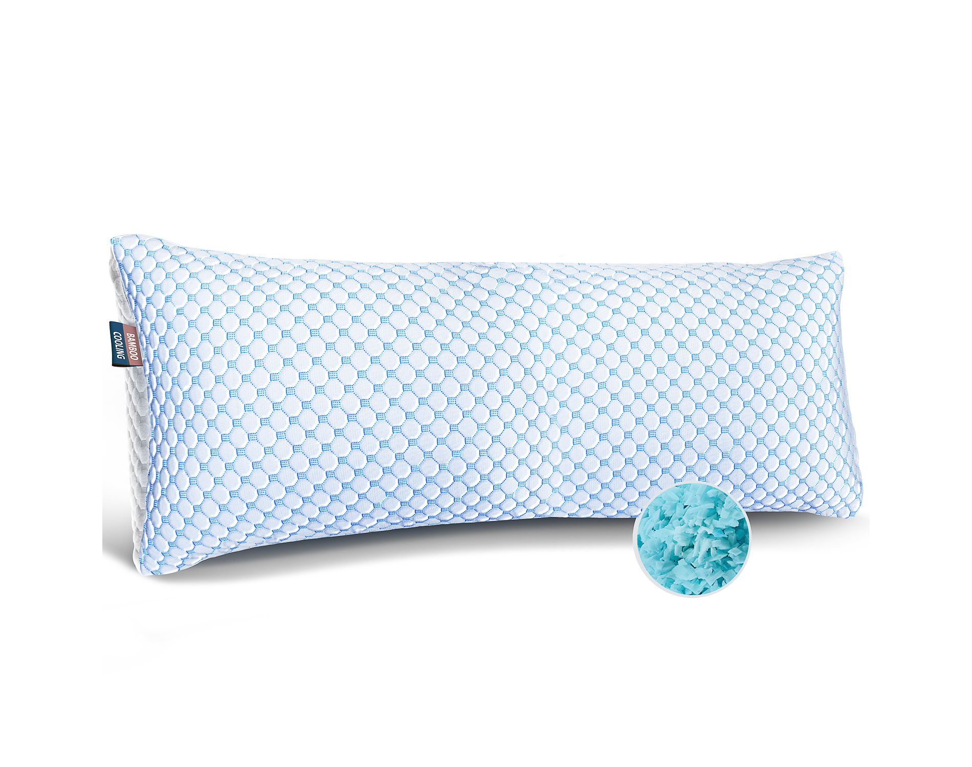 Nestl Cooling Pillow for Sleeping, Shredded Memory Foam Pillow, Adjustable Cold Gel Pillows for Hot Sleepers, Cool Pillow for Side Back Stomach Sleep