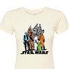 Women's - Star Wars - Luke, Leia, Yoda Group Fitted Graphic T-Shirt - 2 of 3